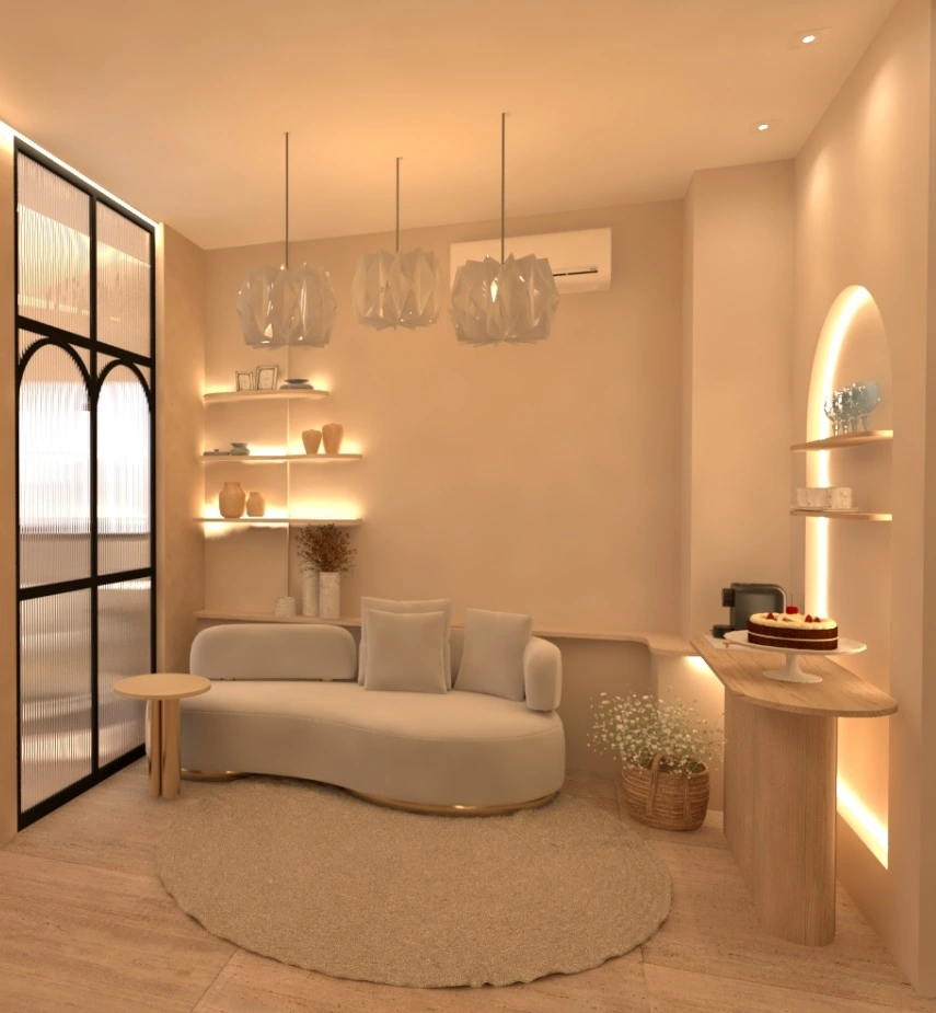 Interior do studio de maquiagem para noivas, formandas e eventos em Joinville - Karina Coutinho Beauty